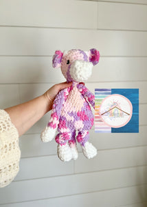 Pink & Purple Cow Snuggler