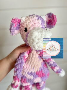 Pink & Purple Cow Snuggler