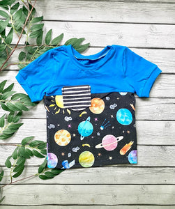 Space Colorblock Pocket Tee