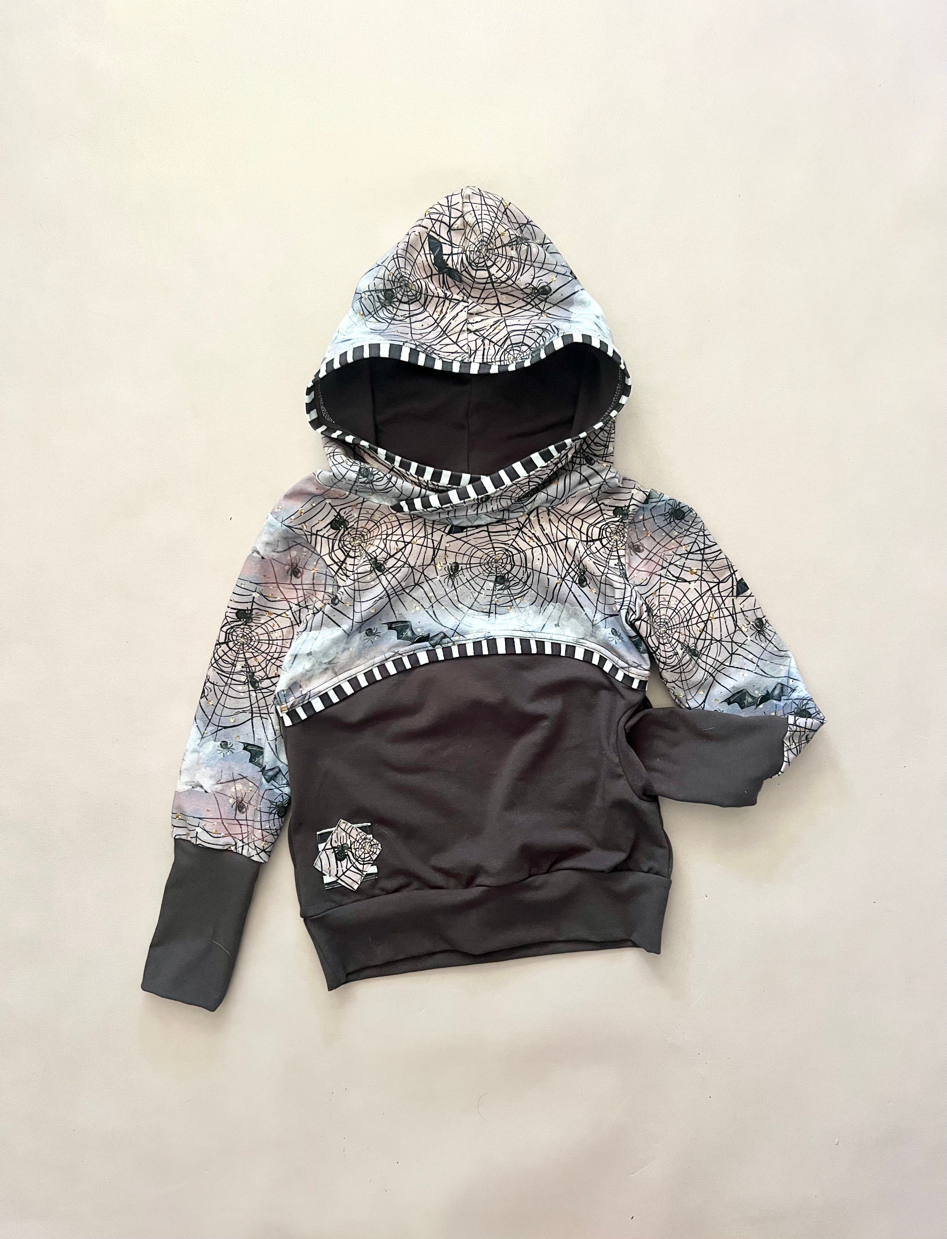 Spiders and Fog Colorblock XL Pocket Hoodie