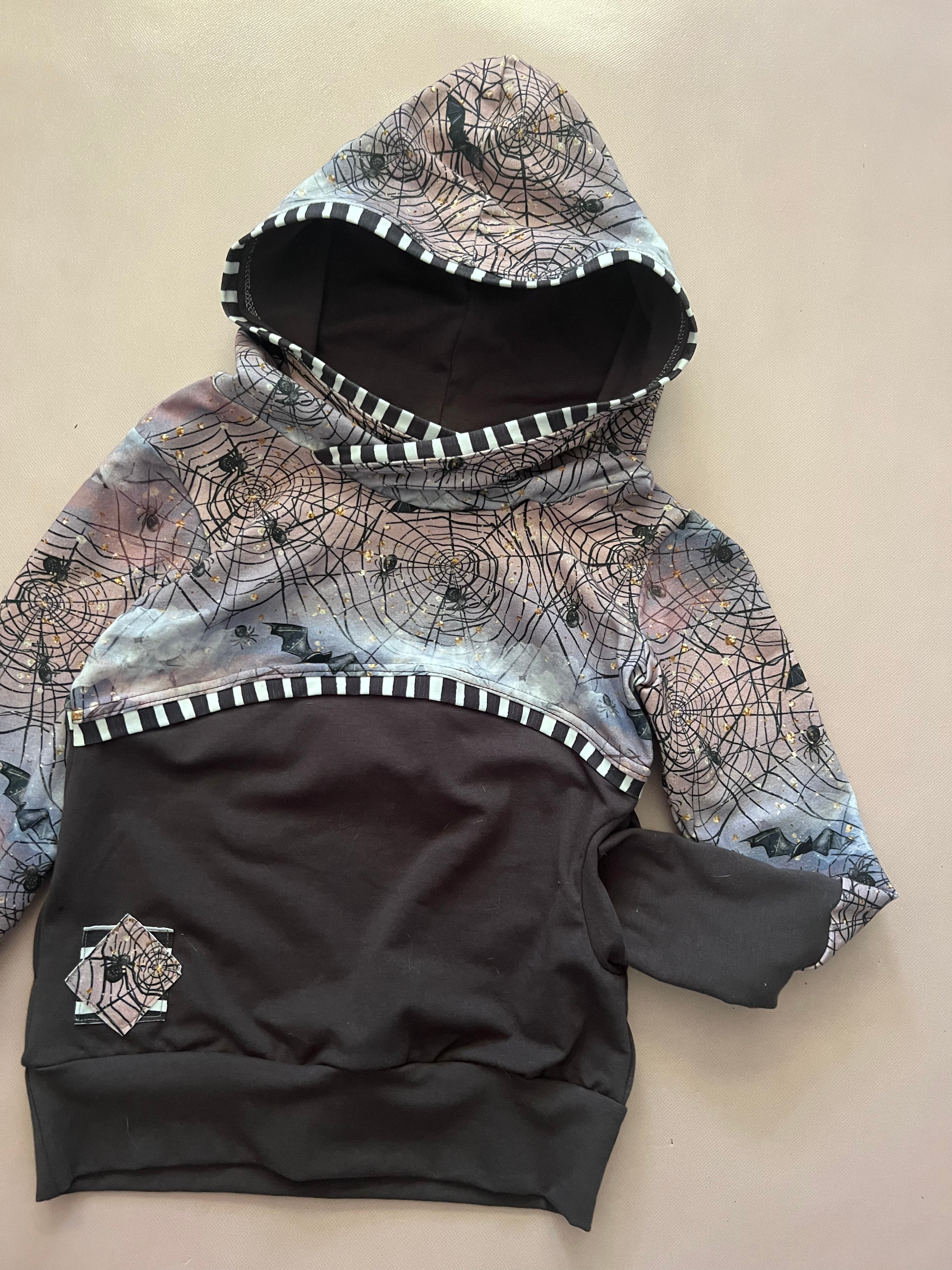 Spiders and Fog Colorblock XL Pocket Hoodie